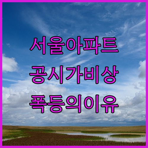 서울 아파트 공시가격과 실제 거래가 격차 발생하는 이유