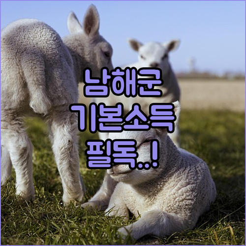 남해군 농어촌 기본소득 대상자 확인 및 신청 방법