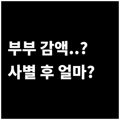 기초연금 부부 감액 기준과 배우자 사별 후 수령액 변화