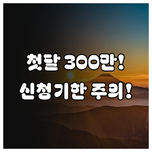 2025 육아휴직 급여 첫 달 300만 원, 수급조건과 신청기한