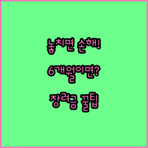 고용촉진장려금 6개월 이상 고용과 월 임금 기준
